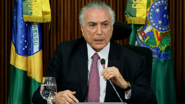 Presidente interino Michel Temer